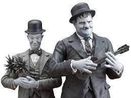 Stan Laurel Oliver Hardy Statues Honolulu Baby
