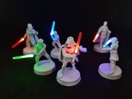 Led Star Wars Tabletop Lightsaber Figures Etsy In 2021 Lightsaber Star Wars Lightsaber Handle
