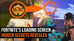 Search the xp drop hidden in the chaos rising loading screen location. Fortnite S Loading Screen Hidden Secrets Revealed Blockbuster Challenge