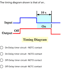 We are going to discuss about interchange the function of on delay timer and off delay timer. Solved The Timing Diagram Shown Is That Of An 10 S Inpu Chegg Com
