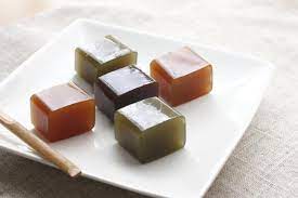 Mizu Yokan Red Bean Jelly A Traditional Japanese Wagashi Dessert Recipe Japanese Dessert Japanese Dessert Recipes Japanese Wagashi