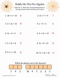 Pre Algebra Fun Worksheet Education Com Algebra Worksheets Algebra Fun Pre Algebra Worksheets