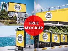 Outdoor Advertising Mockup Fribly Outdoor Advertising Mockup Outdoor Advertising Photography Illustration