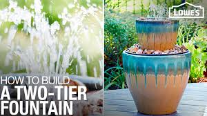 One thing that is important to know is you need to put the bowl of the fountain near an electrical outlet. Two Tier Patio Water Fountain