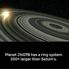 J1407b is the first exoplanet or brown dwarf discovered with a ring system by the transit method. Team Aster J1407b The Super Saturn Alien Planet Might Be The New Lord Of The Rings This Planet Is Much Larger Than Jupiter Or Saturn And Its Ring System Is Roughly 200