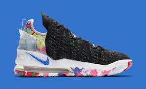 The nike lebron 18 black/pink blast/multicolor men's basketball shoe is designed to harness his abilities while helping with the stress he puts on his body. Nike Lebron 18 James Gang Release Date Cq9283 002 Sole Collector