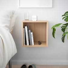 Eket Wall Mounted Shelving Unit White Stained Oak Effect Width 13 3 4 Height 13 3 4 Order Here Ikea Slaapkamer Rekken Slaapkamer Muur Slaapkamerdesigns