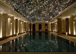 Indoor Pool With Star Ceiling So Cool Not That I Ever Expect This For A Future Home Indoor Pool Indoor Swimming Pools Indoor Swimming