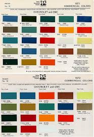 What Paint Codes Colors Were Offere In