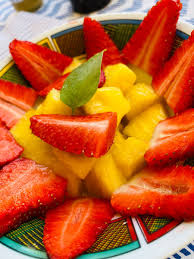 Fraises Ananas Basilic Gastronomie Gourmandise Ananas