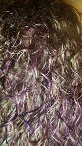 Brown Curly Hair With Blonde And Purple Highlights My Underneath Is Purple Brown Curly Hair Curly Hair Styles Purple Highlights