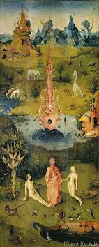 Der niederländische maler hieronymus bosch lebte von 1450 bis 1516 und ist für seine landschaftsbilder bekannt, aber auch für seine darstellungen des monströsen und religiösen. Bosch Garten Der La Ste Das Irdische Paradies Linker Fla Gel Kunstdruck Hieronymus Bosch Renaissance Kunst Alte Kunst