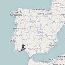 Tavira Map Portugal Latitude Longitude Free Maps