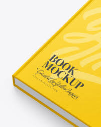 Download Hardcover Book W Textured Cover Mockup In Stationery Mockups On Yellow Images Object Mockups PSD Mockup Templates