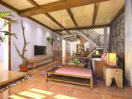 Beautiful Rustic Interior Of Stairs And Living Room 3d Model Download Free 3d Models Downl Interior Design Rustic Modern Rustic Design Colorful Interior Design