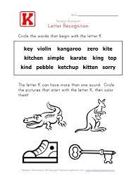 List of positive words that start with k ; Letter K Words Recognition Worksheet All Kids Network