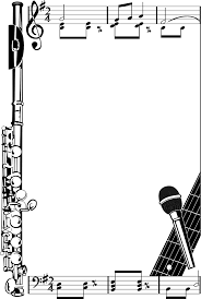 Border Music Free Stock Photo Illustration Of A Music Frame Border 8948 Music Collage Music Border Clip Art Borders