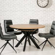 Download free books in pdf format. Manhattan 4 6 Person Round Extending Dining Table Oak Dining Tables Meubles