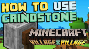 How To Use Grindstone Minecraft 2019 Youtube
