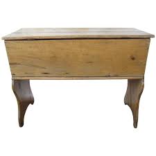 Antique wood small primitive side table. Dough Box For Sale At 1stdibs