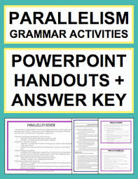 Click print to print either the test or answer key. Parallel Structure Worksheets Teachers Pay Teachers