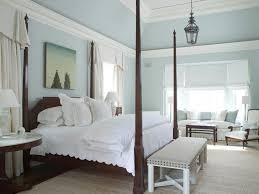 Vintage French Soul Light Blue Walls With White Bedding And Dark Bed Frame And Fur Guest Bedroom Inspiration Master Bedroom Inspiration Blue Master Bedroom