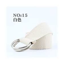 130cm Fashion Neutral Nylon Canvas Belt For Female Jeans