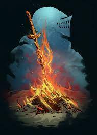 Souls Bonfire Gaming Poster Print Metal Posters Displate Dark Souls Art Posters Art Prints Cool Artwork