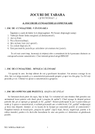 Elevii sunt impartiti in doua echipe si li se explica regulile jocului: Doc Jocuri De Tabara Camelia Diana Teleasa Academia Edu