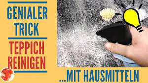 Teppich reinigen mit essig oder zitrone besonders farbintensive oder auch eingetrocknete flecken kann man mit zitrone oder essig behandeln. Genialer Trick Teppich Reinigen Mit Hausmitteln Flecken Und Geruch Im Teppich Das Hilft Youtube