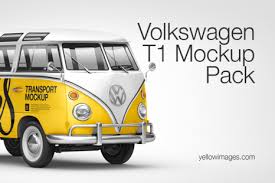 Popular Vehicle Mockups On Yellow Images Creative Store