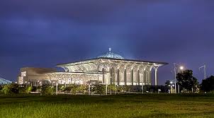 Hd00:08motion time lapse of sunrise and clear sky at masjid tuanku mizan zainal abidin in putrajaya, malaysia with beautiful reflection in water with golden light. Tuanku Mizan Zainal Abidin Mosque Wikiwand