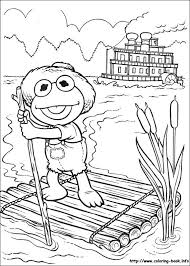 Everyone's favorite froggy friend looks super cute riding his tricycle. Muppet Babies Coloring Picture