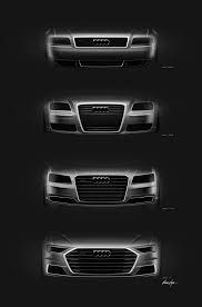 Audi A8 Front Grille Design Sketches Comparison Audi A8 Audi Cars Audi