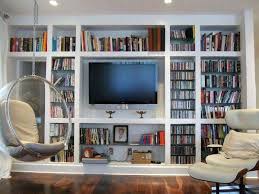 Choose a lighted unit if you want to make your bookcase a focal point in the room or to showcase special. Top 70 Best Tv Wall Ideas Living Room Television Designs Bookshelves With Tv Wall Shelving Units Shelving Units Living Room