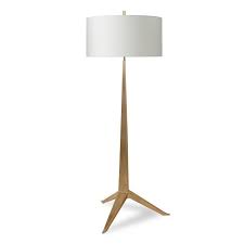 Their minimalist appeal leaves nothing to be wanted in the way of style and the addition of extra legs makes the floor lamp's statuesque presence, all the more interesting. Delavan Tripod Acrylic Brass Floor Lamp