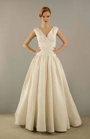 Christian Siriano V Neck A Line Gown In Silk Dupioni A Line Wedding Dress Christian Siriano Wedding Dresses Wedding Dresses Photos