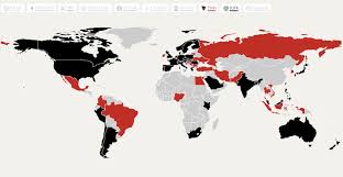 The cyrpto offers that appear on this site are from companies from which some countries require more private information than others to verify you are legitimate. Cryptocurrency World Map Blockchaincenter Net