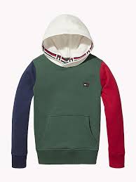 Sports & outdoors men women kids video games baby buy online & pick up in stores all delivery options same day delivery include out of stock pullover sweaters pullover. Th Kids Colorblock Hoodie Tommy Hilfiger