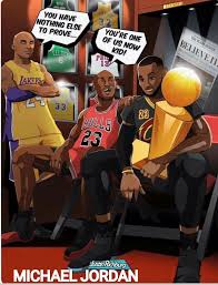 Image Result For Kobe Jordan Lebron You Re One Of Us Now Nba Basketball Art Mvp Basketball Basketball Players Nba