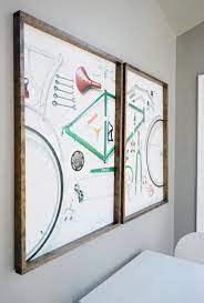 Making Easy Wood Frames For Large Art Or Posters Young House Love Diy Poster Frame Wood Poster Frames Wood Diy