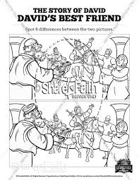 Click above to download we created this free printable as a tool to help children learn about the first book of samuel. 1 Samuel 18 19 David Saul Jonathan Sunday School Coloring Pages Sunday School Coloring Pages