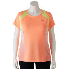 Fila Sport Ombre Inset Workout Tee Women S Plus Size Womens Workout Tees Womens Workout Outfits Active Outfits