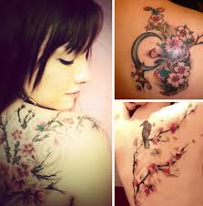Un Air De Printemps Japonais Avec Un Tatouage De Fleurs De Cerisier Mademoiselle Web