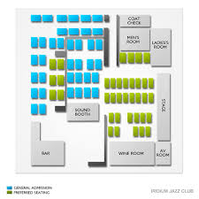 Iridium Jazz Club 2019 Seating Chart