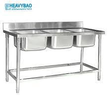 But the purpose is same for all. Heavybao Unique Commercial Double Stainless Steel Sink Table Metal Kitchen Catering Sink Washing Basin China Factory China Stainless Steel Sink Kitchen Sink
