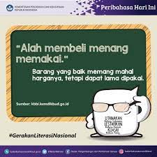 Apa artinya alah membeli menang memakai. Badan Pengembangan Dan Pembinaan Bahasa On Twitter Peribahasahariini Untuk Sahabatbahasa Dan Sahabatdikbud Alah Membeli Menang Memakai Gerakanliterasinasional Kemdikbud Ri Https T Co W924pplp3s