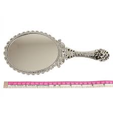 Maybe you would like to learn more about one of these? Beauty Cosmetic Vanity Makeup Hand Held Mirror Travel Purse Pocket Silver Large Ebay