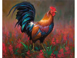 Roosterkeathley Jpeg 720 540 Bemalte Kreuze Hahn Kunst Huhnkunst