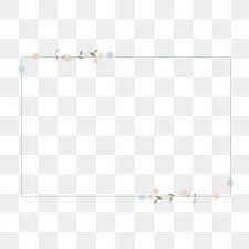 Floral Border Flower Leaf Plant Simple Frame Abstract Border Frame Template Wedding Borde Floral Border Design Watercolor Flower Illustration Flower Png Images